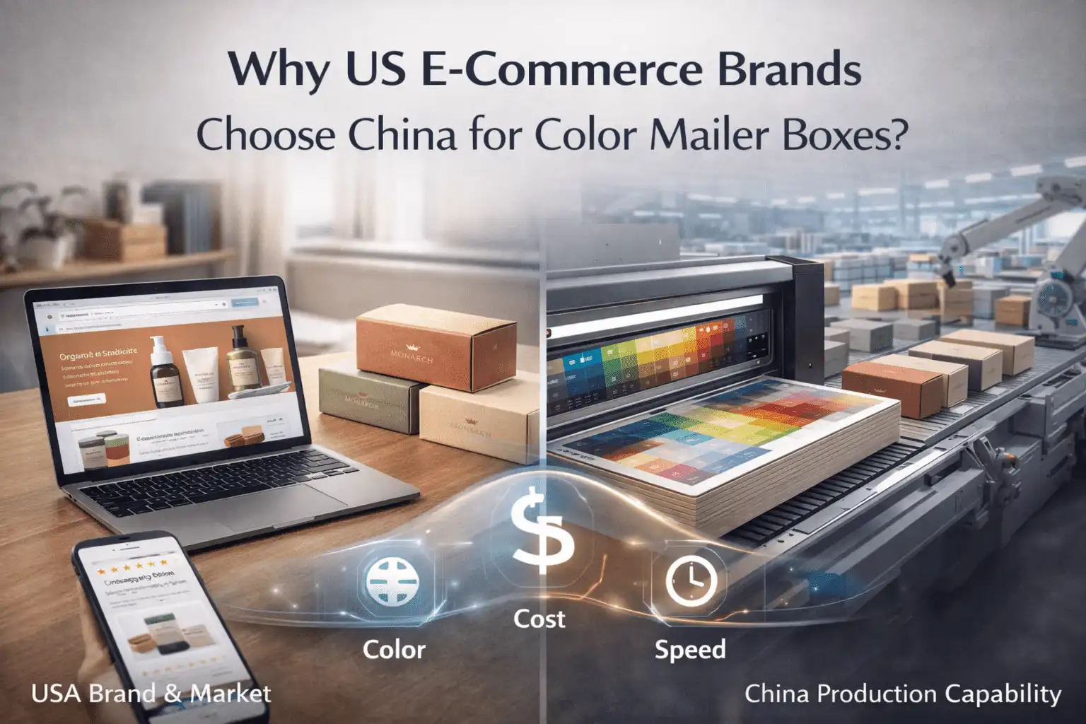Why US E-Commerce Brands Choose China for Color Mailer Boxes?